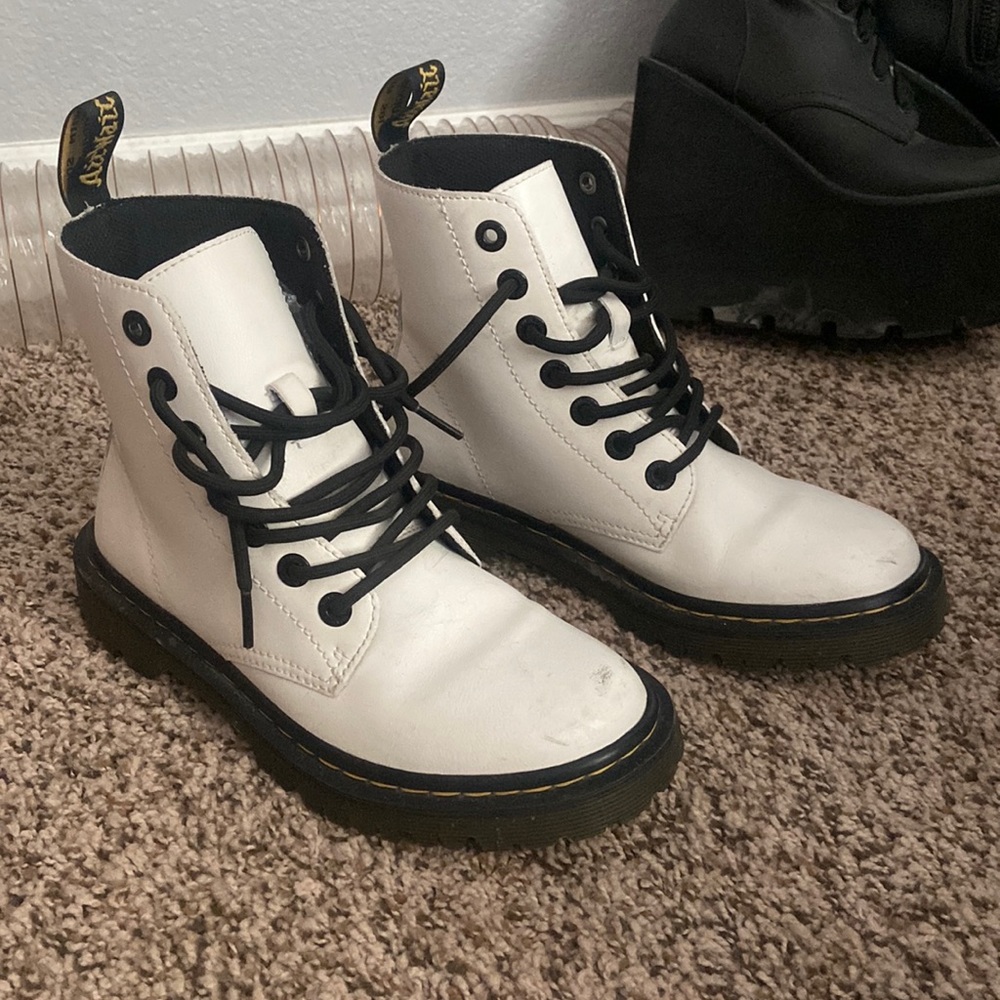 White doc martins